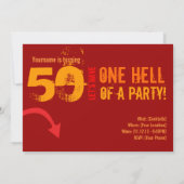 50ste verjaardag - De hel van een partij Kaart (Achterkant)