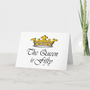 50ste verjaardag De koningin is 50! Kaart