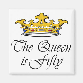 50ste verjaardag De koningin is 50! Magneet
