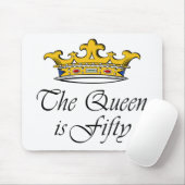 50ste verjaardag De koningin is 50! Muismat (Met muis)
