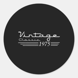 50ste Verjaardag Decoraties Vintage 1975 50 Ronde Sticker