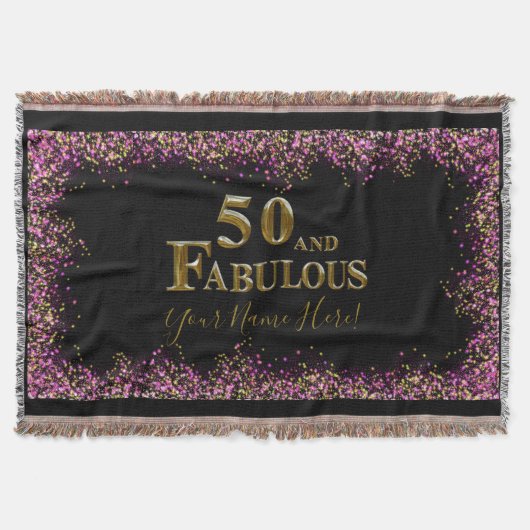 50ste verjaardag deken (Voorkant)