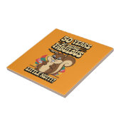 50ste verjaardag eekhoorn drink matten tegeltje (Zijkant)