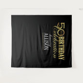 50ste verjaardag feest foto achtergrond wandkleed (Voorkant (horizontaal))