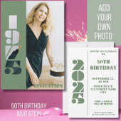 50ste verjaardag foto geboren 1975 Uitnodiging