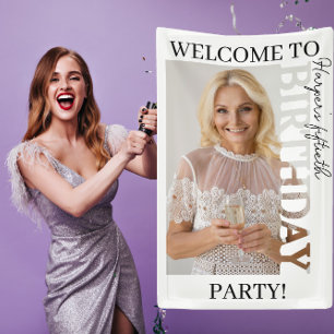 50ste Verjaardag Foto studentenfeest Spandoek