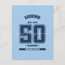 50ste verjaardag gesticht 1974 briefkaart