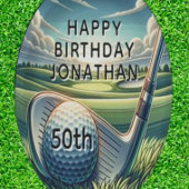 50ste verjaardag golf viering papieren bordje