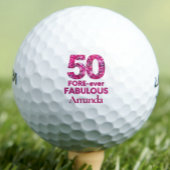 50ste verjaardag Golfer Gift, FOREVER-ever 50 & Fa Golfballen