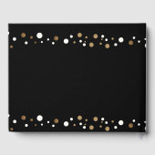 50ste verjaardag Goud en zwart gepersonaliseerd Gastenboek (Achterkant)