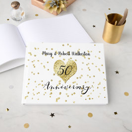 50ste verjaardag Gouden Confetti Huwelijksgastenbo Gastenboek