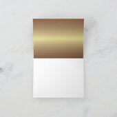 50ste verjaardag Gouden Dank Je Kaart (Binnen)