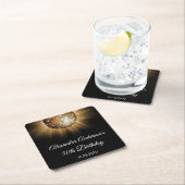 50ste verjaardag Gouden Discobal Kartonnen Onderzetters (Insitu)