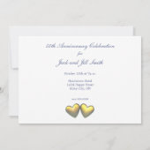 50ste verjaardag Gouden Hartjes Kaart (Achterkant)