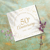 50ste verjaardag Goudstof Servet