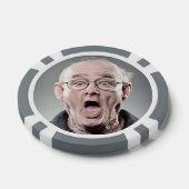 50ste verjaardag Grappige Custom Photo Poker Chips (Enkel)