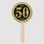 50ste verjaardag handwaaier (Achterkant)