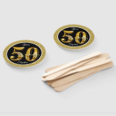 50ste verjaardag handwaaier (Niet-gemonteerd)