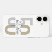 50ste verjaardag Hoesje-Mate iP Modern Case-Mate iPhone Case (Achterkant (horizontaal))