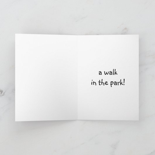 "50ste VERJAARDAG" HOPEN DAT HET EEN WANDELING IN Kaart (Binnen)