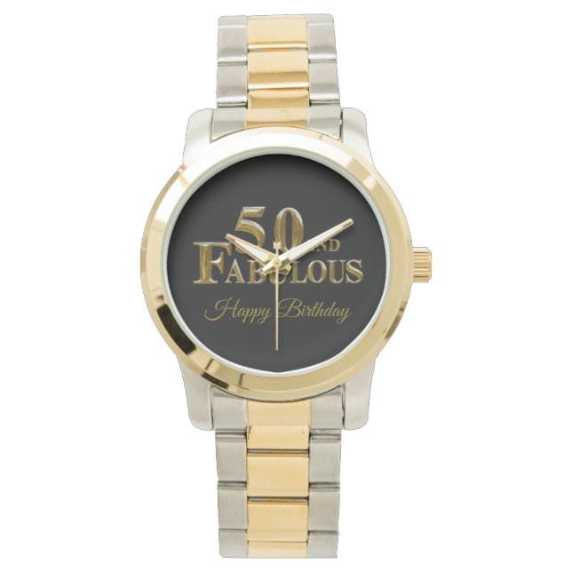 50ste verjaardag  horloge (Voorkant)