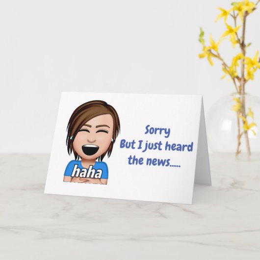 ***50ste VERJAARDAG*** HUMOR HAPPY BIRTHDAY Kaart (Gele Bloem)