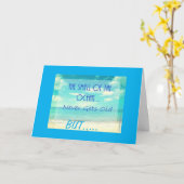 *50ste VERJAARDAG* HUMOR VOOR DE "STRANDLIEFHEBBER Kaart (Gele Bloem)