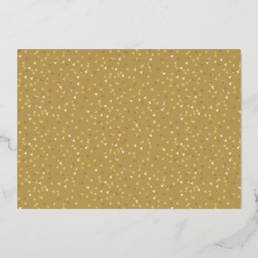 50ste verjaardag Huwelijksfoto Zwart en Goud Folie Uitnodiging (Achterkant)