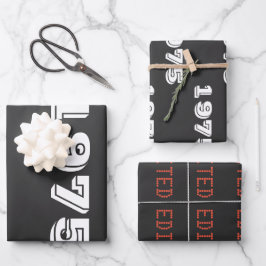 50ste verjaardag inpakpapier - Vintage 1975