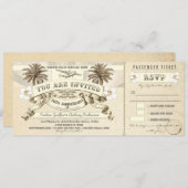 50ste verjaardag instapkaart tickets uitnodigingen (Voorkant / Achterkant)