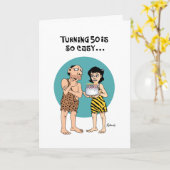 50ste verjaardag is zo makkelijk kaart (Gele Bloem)