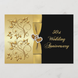 50ste verjaardag Joined Hearts 3 uitnodiging