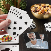 50ste verjaardag jongens man hallo 50 pokerkaarten (Insitu)