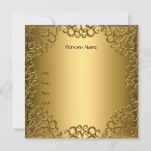 50ste verjaardag Jubileum Gouden FeestJuweel Kaart (Achterkant)