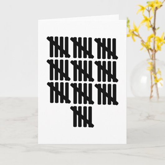 50ste verjaardag kaart (Gele Bloem)