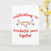 50ste. VERJAARDAG Kaart (Gele Bloem)