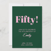 50ste verjaardag Kaart (Voorkant)