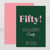 50ste verjaardag Kaart (Voorkant / Achterkant)