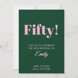50ste verjaardag Kaart