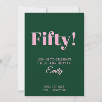 50ste verjaardag Kaart