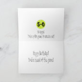 50ste verjaardag Kaart bij Lake Tennis (Binnen)