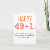 50ste verjaardag Kaart Grappig (Voorkant)