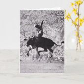 50ste verjaardag Kaart, Rodeo! Kaart (Gele Bloem)