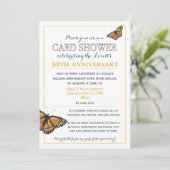 50ste verjaardag kaart shower foto uitnodiging (Staand voorkant)