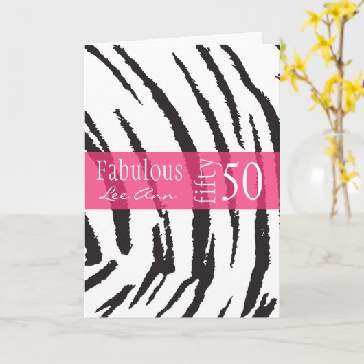 50ste verjaardag Kaart voor Baby Boomer Vrouwen (Gele Bloem)