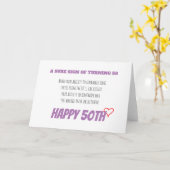 50ste verjaardag Kaart voor muziekliefhebber (Gele Bloem)