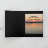 50ste verjaardag Laat Uw Licht Schriftuurlijke Tek Kaart (Binnen)