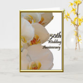 50ste verjaardag (leeg) kaart (Gele Bloem)
