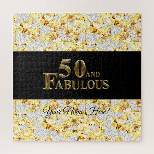 50ste verjaardag  legpuzzel (Verticaal)