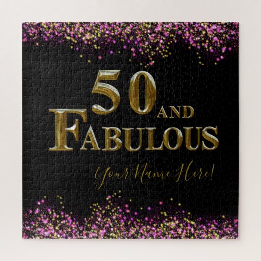 50ste verjaardag legpuzzel (Verticaal)